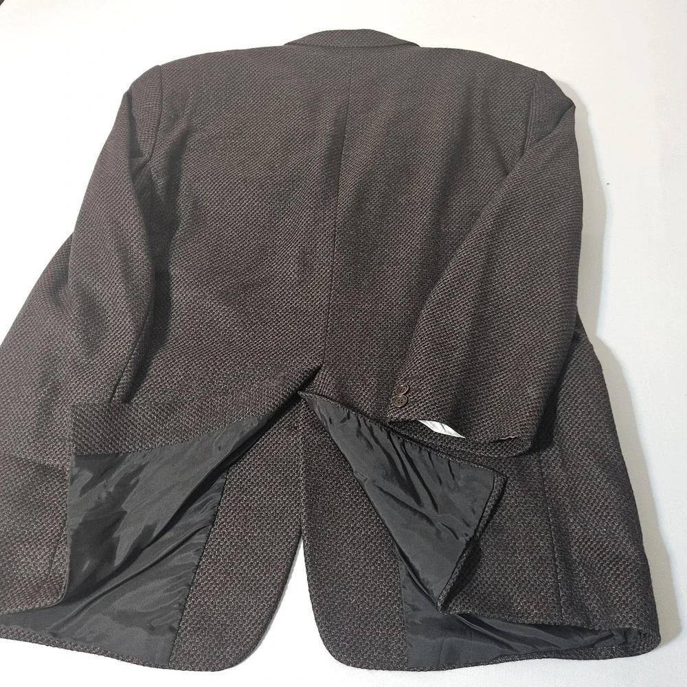 Coppley Zegna Blazer Sportcoat 46 Wool & Cashmere ITALY‎ Jacket Black & Copper